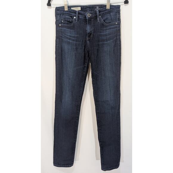 AG Adriano Goldschmied The Prima Mid Rise Cigarette Jeans Dark Wash Size 25R - Picture 2 of 8